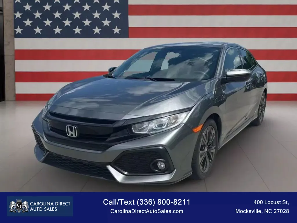 Gray 2018 Honda Civic EX Hatchback 4D for sale in Mocksville, NC