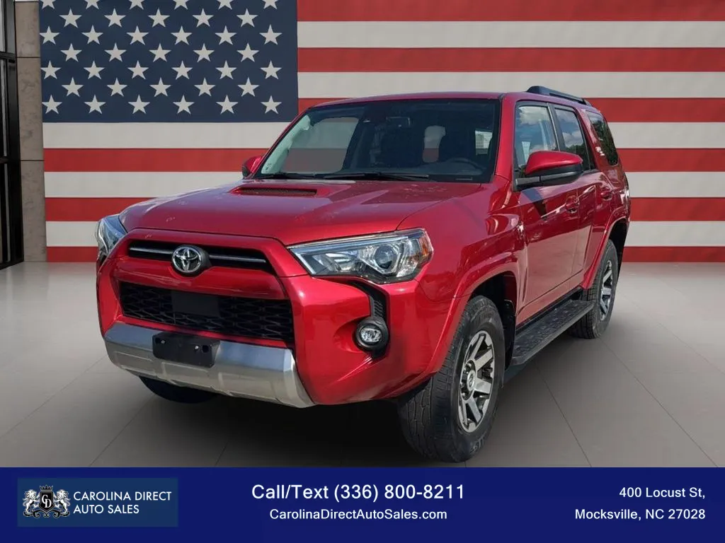 Red 2022 Toyota 4Runner TRD Off-Road Sport Utility 4D for sale in Mocksville, NC