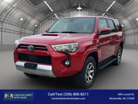 Red 2022 Toyota 4Runner TRD Off-Road Sport Utility 4D for sale in Mocksville, NC
