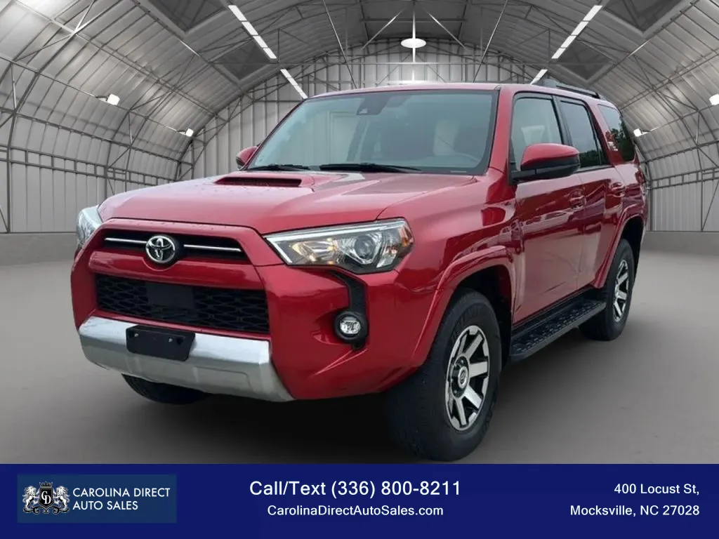 Red 2022 Toyota 4Runner TRD Off-Road Sport Utility 4D for sale in Mocksville, NC