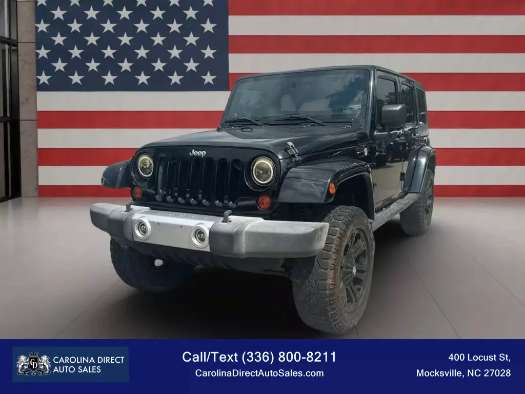 Black 2009 Jeep Wrangler Unlimited Sahara Sport Utility 4D for sale in Mocksville, NC
