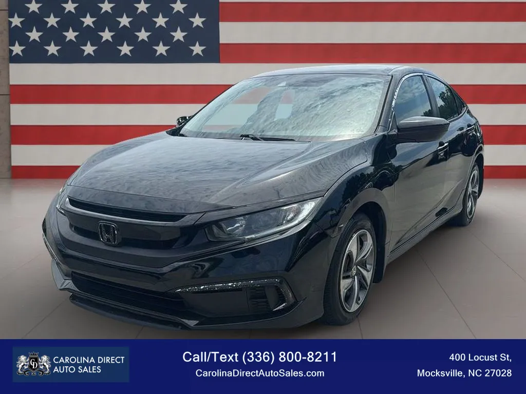 Black 2021 Honda Civic LX Sedan 4D for sale in Mocksville, NC