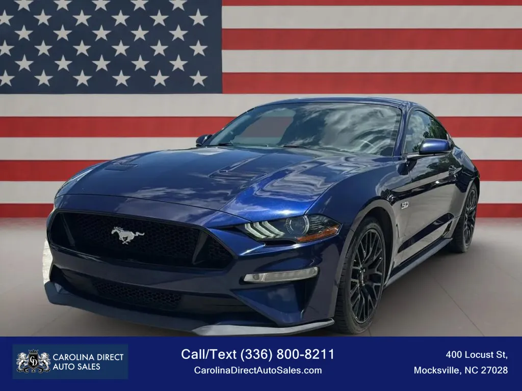 Blue 2019 Ford Mustang GT Premium Coupe 2D for sale in Mocksville, NC