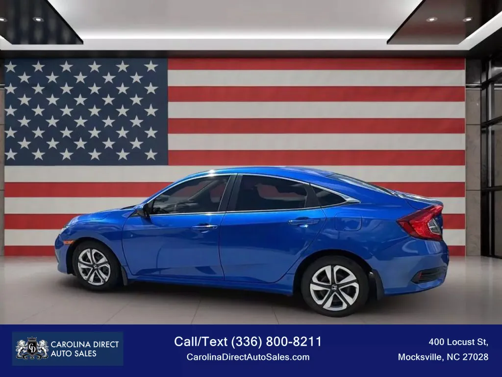 Blue 2016 Honda Civic LX Sedan 4D for sale in Mocksville, NC