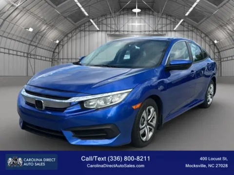 Blue 2016 Honda Civic LX Sedan 4D for sale in Mocksville, NC
