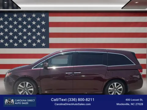 Red 2015 Honda Odyssey Touring Minivan 4D for sale in Mocksville, NC