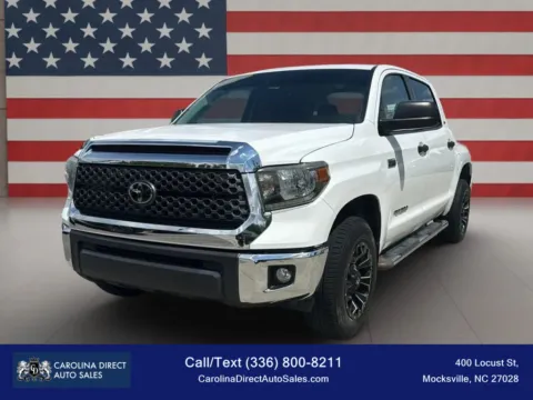 White 2020 Toyota Tundra CrewMax SR5 Pickup 4D 5 1/2 ft for sale in Mocksville, NC