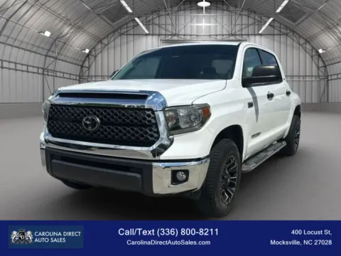 White 2020 Toyota Tundra CrewMax SR5 Pickup 4D 5 1/2 ft for sale in Mocksville, NC
