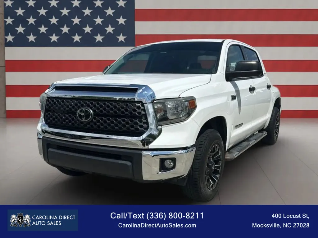 White 2020 Toyota Tundra CrewMax SR5 Pickup 4D 5 1/2 ft for sale in Mocksville, NC