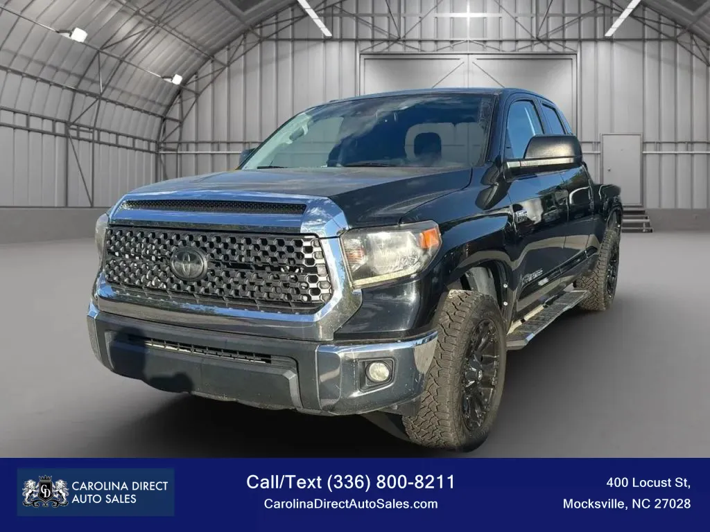 Black 2018 Toyota Tundra Double Cab SR5 Pickup 4D 6 1/2 ft for sale in Mocksville, NC
