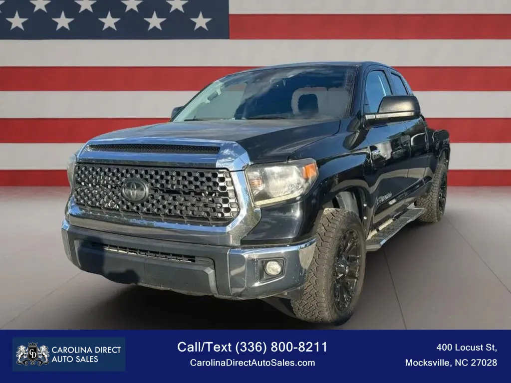 Black 2018 Toyota Tundra Double Cab SR5 Pickup 4D 6 1/2 ft for sale in Mocksville, NC
