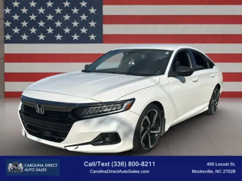 White 2021 Honda Accord Sport Sedan 4D for sale in Mocksville, NC