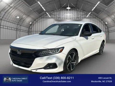 White 2021 Honda Accord Sport Sedan 4D for sale in Mocksville, NC