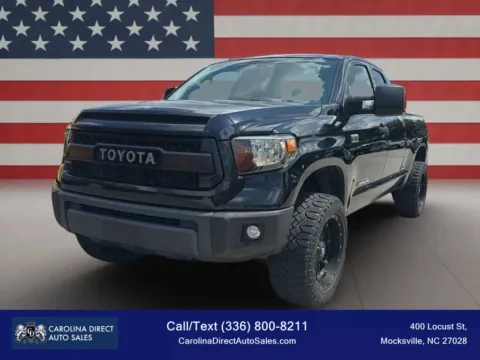 Black 2016 Toyota Tundra Double Cab SR5 Pickup 4D 6 1/2 ft for sale in Mocksville, NC