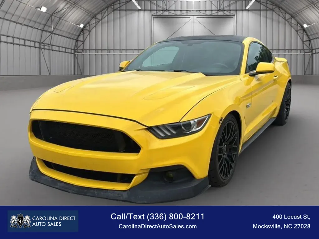 Yellow 2015 Ford Mustang GT Coupe 2D for sale in Mocksville, NC