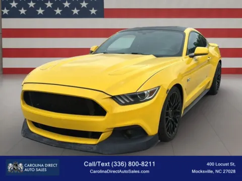 Yellow 2015 Ford Mustang GT Coupe 2D for sale in Mocksville, NC