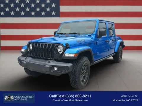 Blue 2021 Jeep Gladiator Willys Pickup 4D 5 ft for sale in Mocksville, NC
