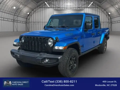 Blue 2021 Jeep Gladiator Willys Pickup 4D 5 ft for sale in Mocksville, NC