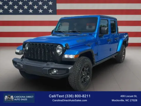 Blue 2021 Jeep Gladiator Willys Pickup 4D 5 ft for sale in Mocksville, NC