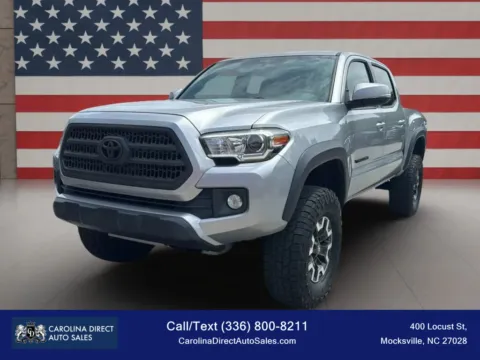 Silver 2017 Toyota Tacoma Double Cab TRD Off-Road Pickup 4D 5 ft for sale in Mocksville, NC