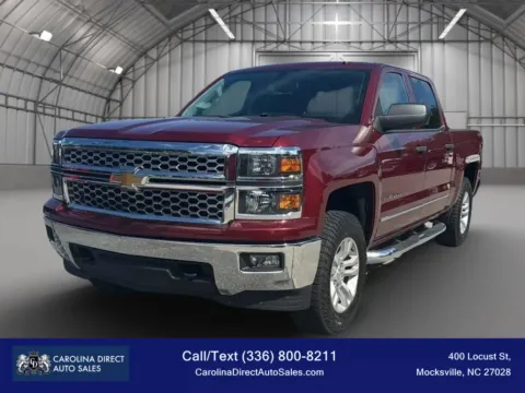Red 2014 Chevrolet Silverado 1500 Crew Cab LT Pickup 4D 5 3/4 ft for sale in Mocksville, NC