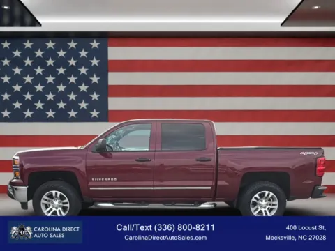 Red 2014 Chevrolet Silverado 1500 Crew Cab LT Pickup 4D 5 3/4 ft for sale in Mocksville, NC