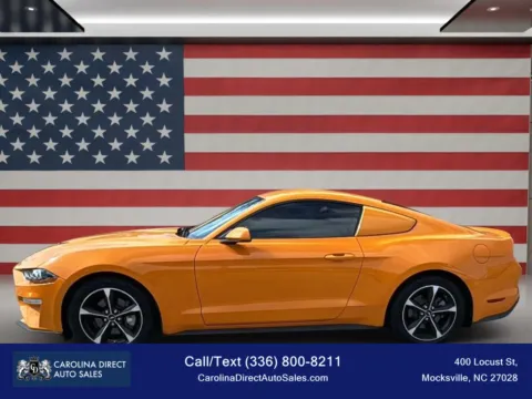 Orange 2018 Ford Mustang EcoBoost Coupe 2D for sale in Mocksville, NC