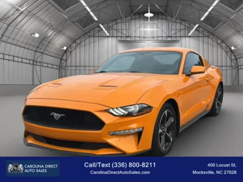 Orange 2018 Ford Mustang EcoBoost Coupe 2D for sale in Mocksville, NC