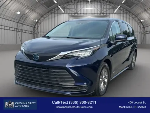 Blue 2021 Toyota Sienna LE Minivan 4D for sale in Mocksville, NC