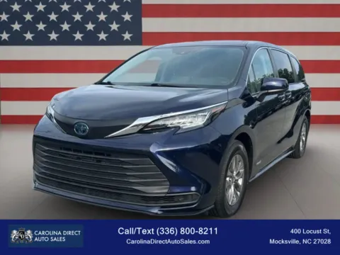 Blue 2021 Toyota Sienna LE Minivan 4D for sale in Mocksville, NC