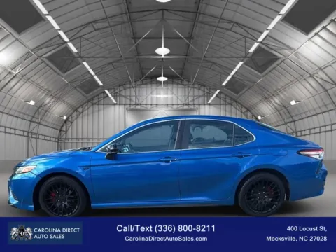 Blue 2020 Toyota Camry SE Sedan 4D for sale in Mocksville, NC