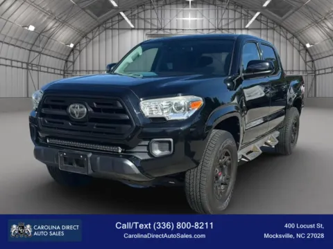 Black 2018 Toyota Tacoma Double Cab SR5 Pickup 4D 5 ft for sale in Mocksville, NC