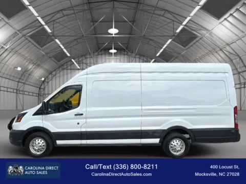 White 2024 Ford Transit 350 Cargo Van Extended Length High Roof Van 3D for sale in Mocksville, NC
