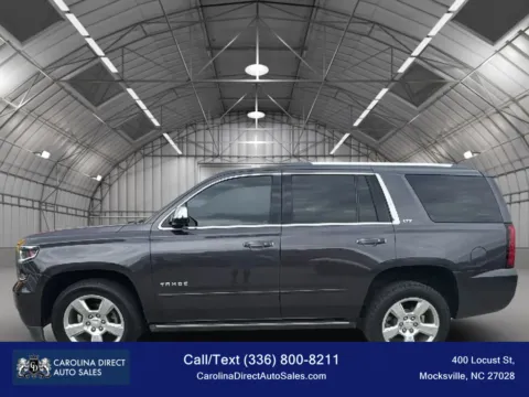Gray 2015 Chevrolet Tahoe LTZ Sport Utility 4D for sale in Mocksville, NC