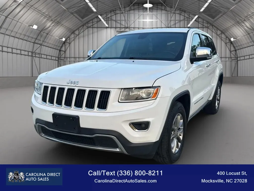 White 2015 JEEP GRAND CHEROKEE LIMITED 4DR for sale in Mocksville, NC