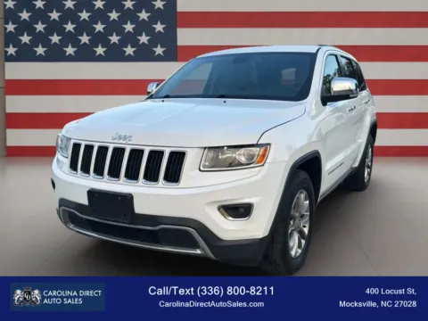 White 2015 JEEP GRAND CHEROKEE LIMITED 4DR for sale in Mocksville, NC