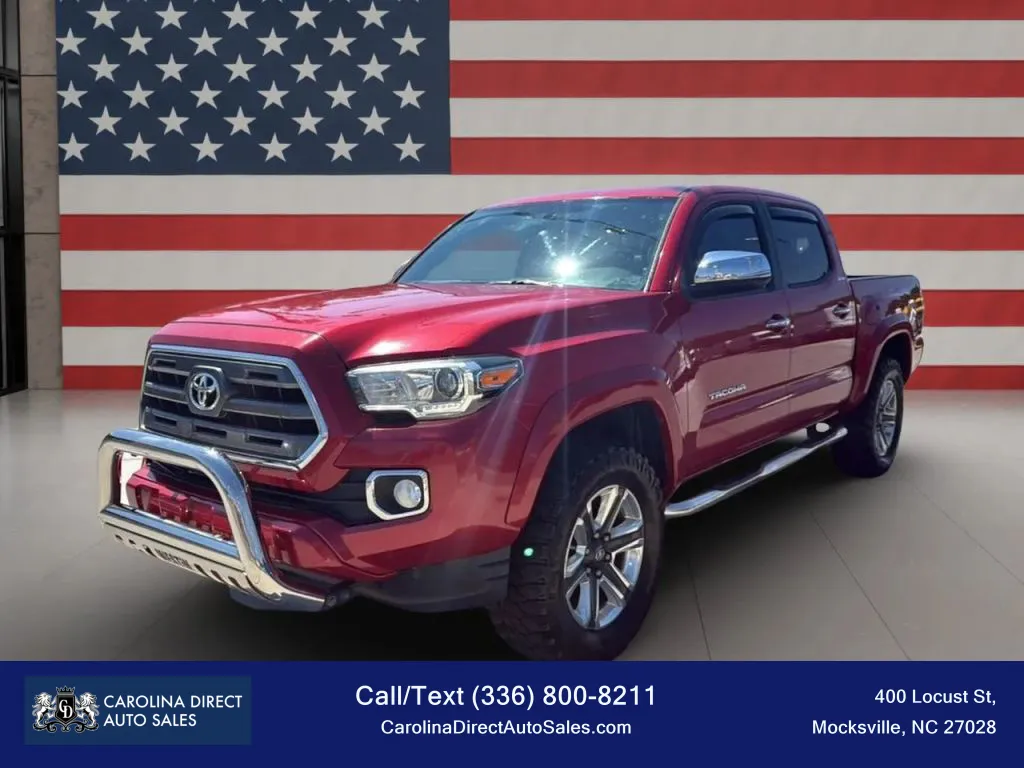 Red 2017 Toyota Tacoma Double Cab Limited Pickup 4D 5 ft for sale in Mocksville, NC