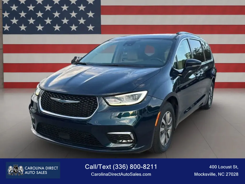 Blue 2021 Chrysler Pacifica Hybrid Touring L Van 4D for sale in Mocksville, NC
