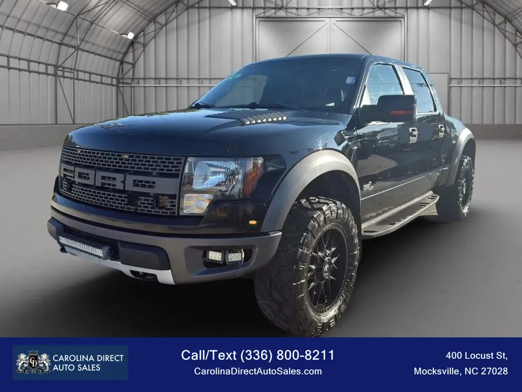Black 2011 Ford F-150 SuperCrew Cab SVT Raptor Pickup 4D 5 1/2 ft for sale in Mocksville, NC