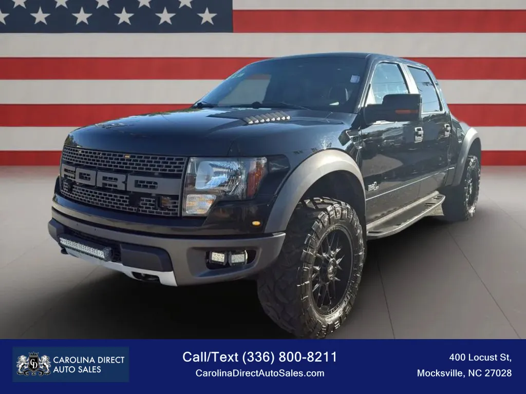 Black 2011 Ford F-150 SuperCrew Cab SVT Raptor Pickup 4D 5 1/2 ft for sale in Mocksville, NC