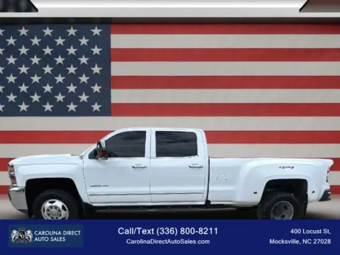 White 2016 Chevrolet Silverado 3500 HD Crew Cab LTZ Pickup 4D 8 ft for sale in Mocksville, NC