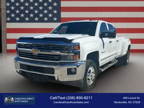 White 2016 Chevrolet Silverado 3500 HD Crew Cab LTZ Pickup 4D 8 ft for sale in Mocksville, NC