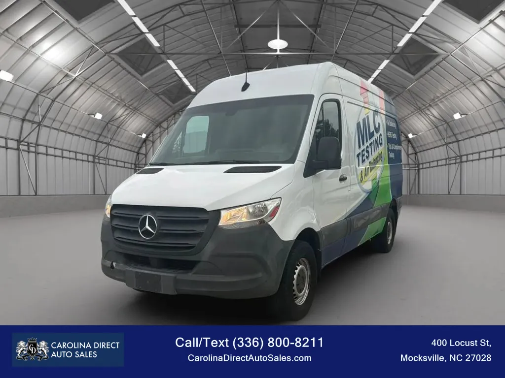 White 2019 Mercedes-Benz Sprinter 2500 Cargo High Roof w/144' WB Van 3D for sale in Mocksville, NC