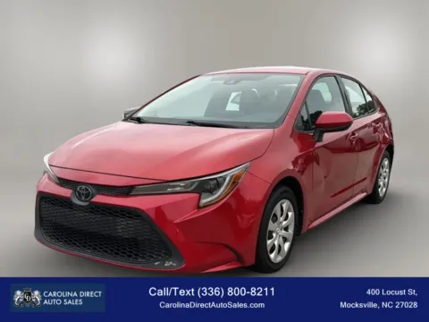 Red 2020 Toyota Corolla LE Sedan 4D for sale in Mocksville, NC