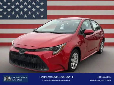 Red 2020 Toyota Corolla LE Sedan 4D for sale in Mocksville, NC
