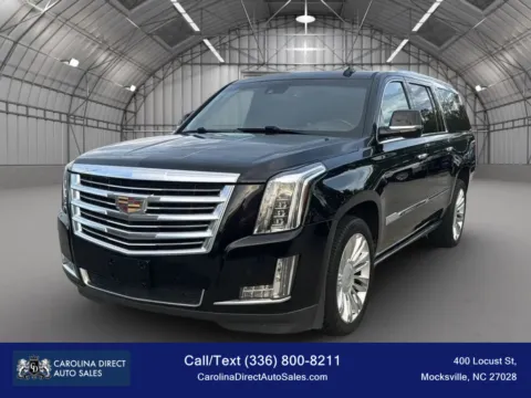 Black 2015 Cadillac Escalade ESV Platinum Sport Utility 4D for sale in Mocksville, NC