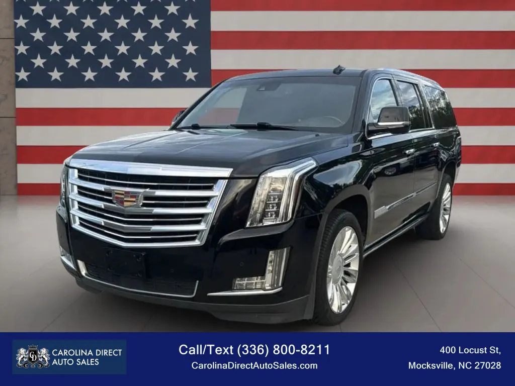 Black 2015 Cadillac Escalade ESV Platinum Sport Utility 4D for sale in Mocksville, NC