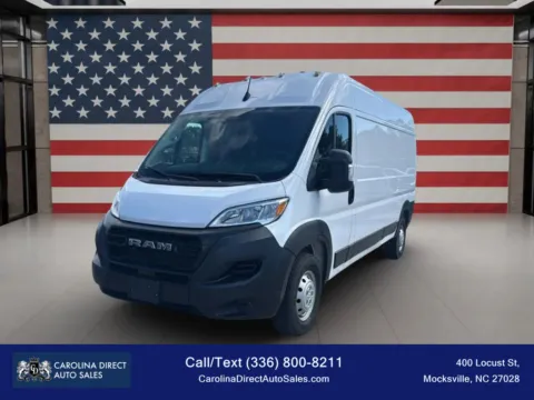 White 2023 Ram ProMaster Cargo Van 2500 High Roof w/159' WB Van 3D for sale in Mocksville, NC