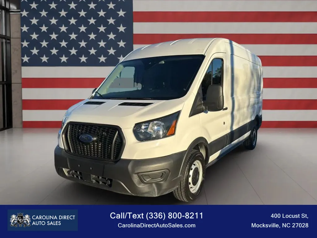 White 2023 Ford Transit 250 Cargo Van Medium Roof w/LWB Van 3D for sale in Mocksville, NC
