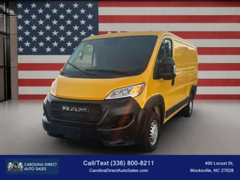 Yellow 2024 Ram ProMaster Cargo Van 1500 Tradesman Low Roof w/136' WB Van 3D for sale in Mocksville, NC